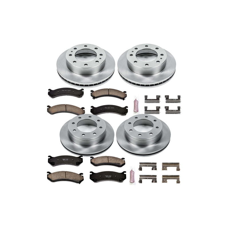 Power Stop KOE2023 Autospecialty - 1-Click Daily Driver Brake Kits (Front And Rear) for 1999-2009 Chevrolet Silverado 1500 HD product image