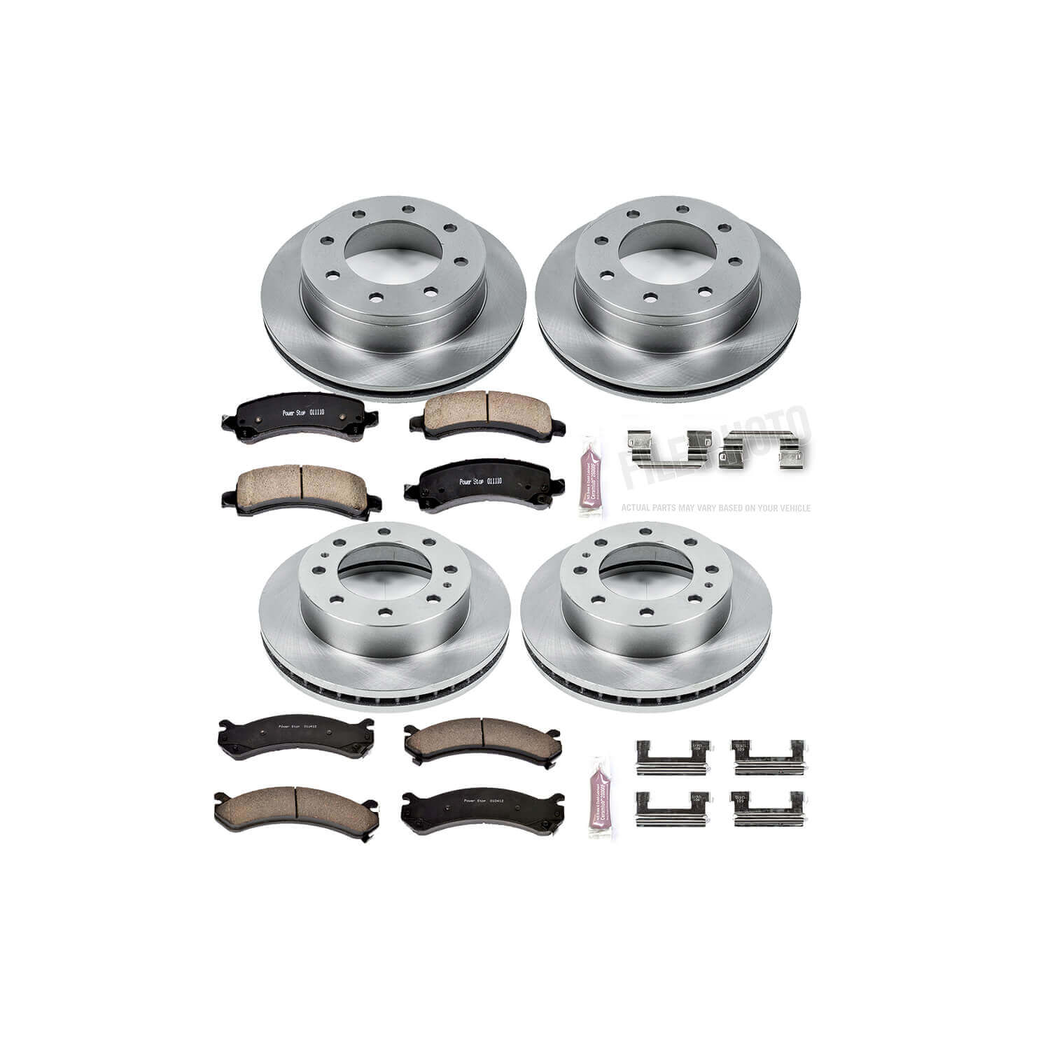 Power Stop KOE2025 Autospecialty - 1-Click Daily Driver Brake Kits (Front And Rear) for 2003-2020 Chevrolet Express 2500 product image