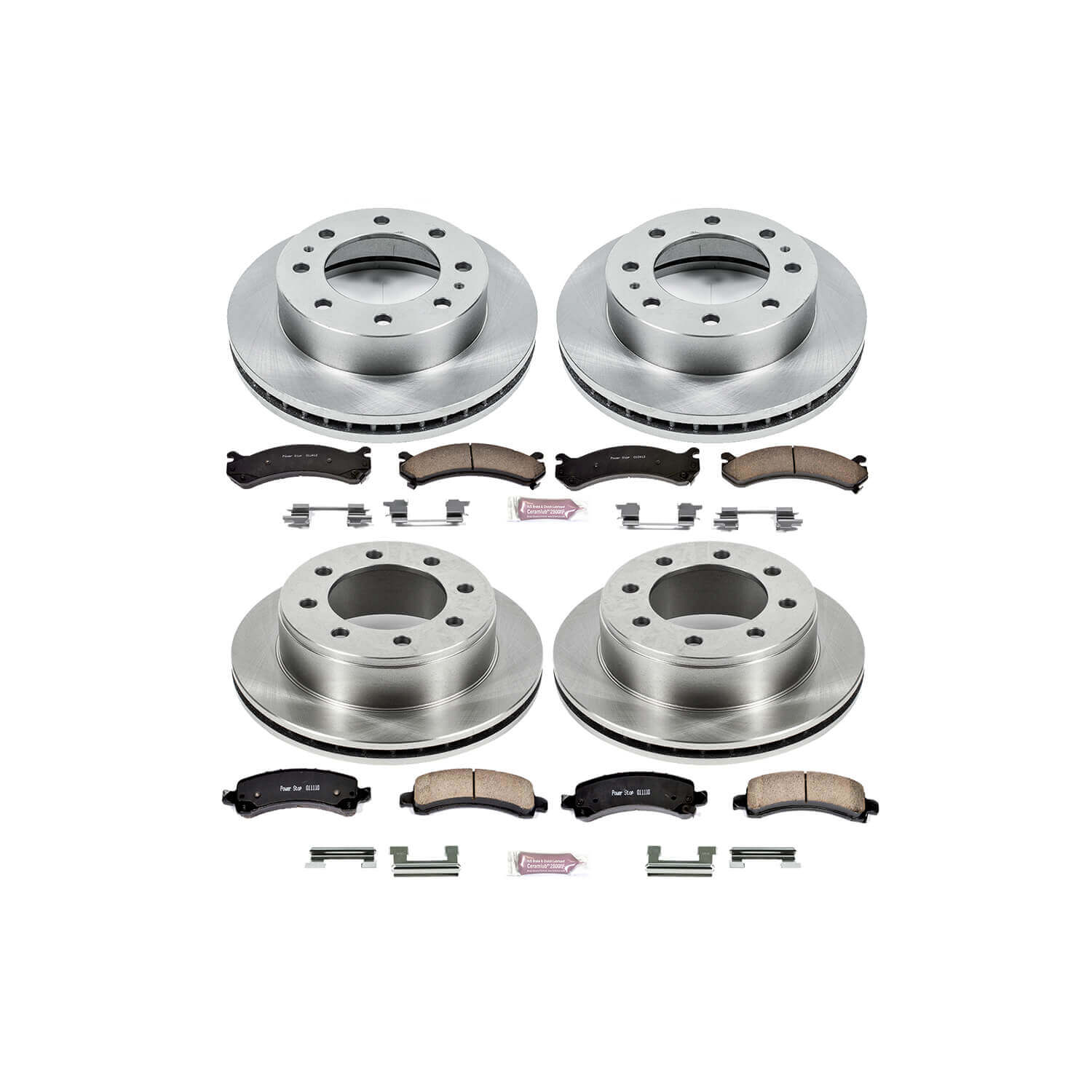 Power Stop KOE2029 Autospecialty - 1-Click Daily Driver Brake Kits (Front And Rear) for 2006-2016 Chevrolet Express 2500 product image