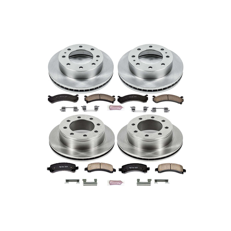 Power Stop KOE2029 Autospecialty - 1-Click Daily Driver Brake Kits (Front And Rear) for 2006-2016 Chevrolet Express 2500 product image