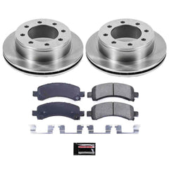 Power Stop KOE2043 Autospecialty - 1-Click Daily Driver Brake Kits (Rear) for 2003-2016 Chevrolet Express 2500 product image