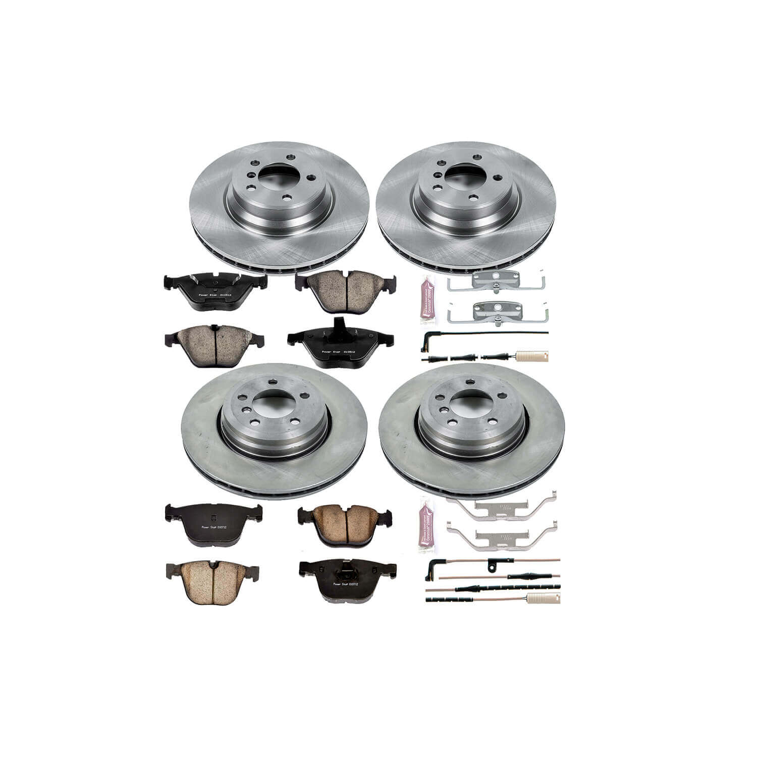 Power Stop KOE2056 Autospecialty - 1-Click Daily Driver Brake Kits (Front And Rear) for 2002-2005 BMW 745I product image