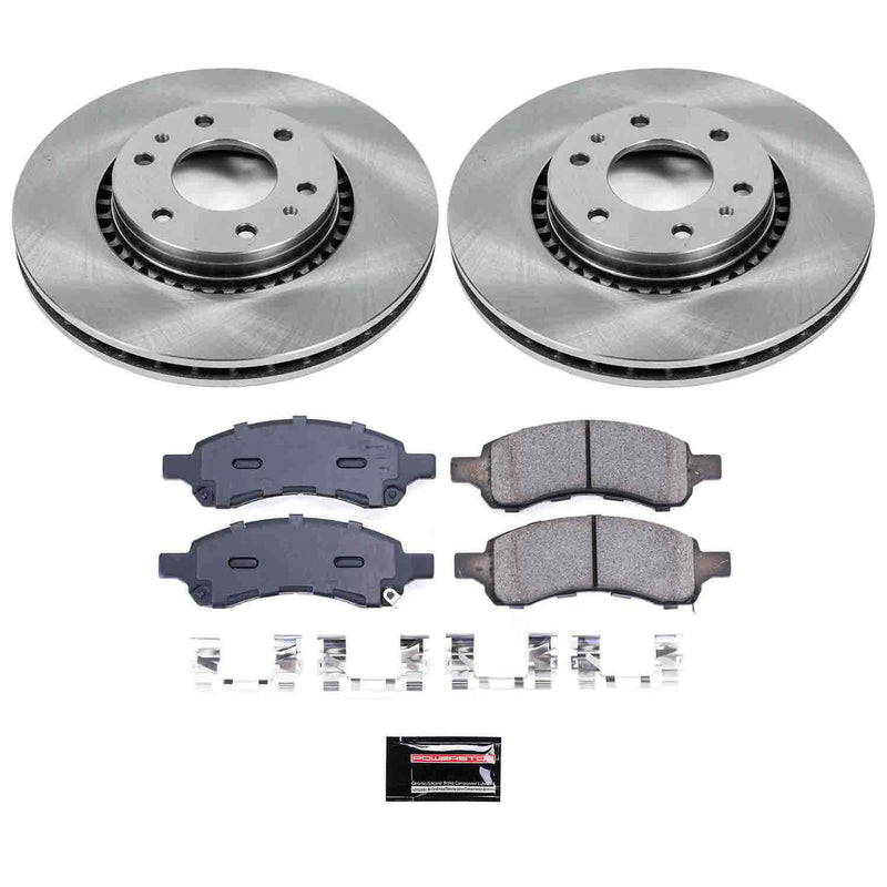 Power Stop KOE2059 Autospecialty - 1-Click Daily Driver Brake Kits (Front) for 2006-2009 Buick Rainier product image