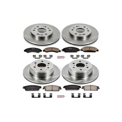 Power Stop KOE2068 Autospecialty - 1-Click Daily Driver Brake Kits (Front And Rear) for 2007-2008 Cadillac Escalade product image