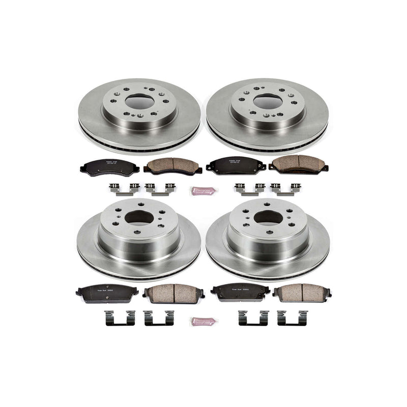Power Stop KOE2068 Autospecialty - 1-Click Daily Driver Brake Kits (Front And Rear) for 2007-2008 Cadillac Escalade product image