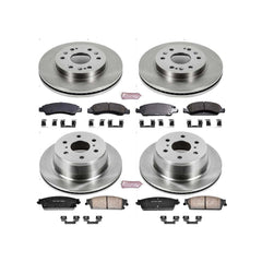Power Stop KOE2070 Autospecialty - 1-Click Daily Driver Brake Kits (Front And Rear) for 2007-2014 Cadillac Escalade product image