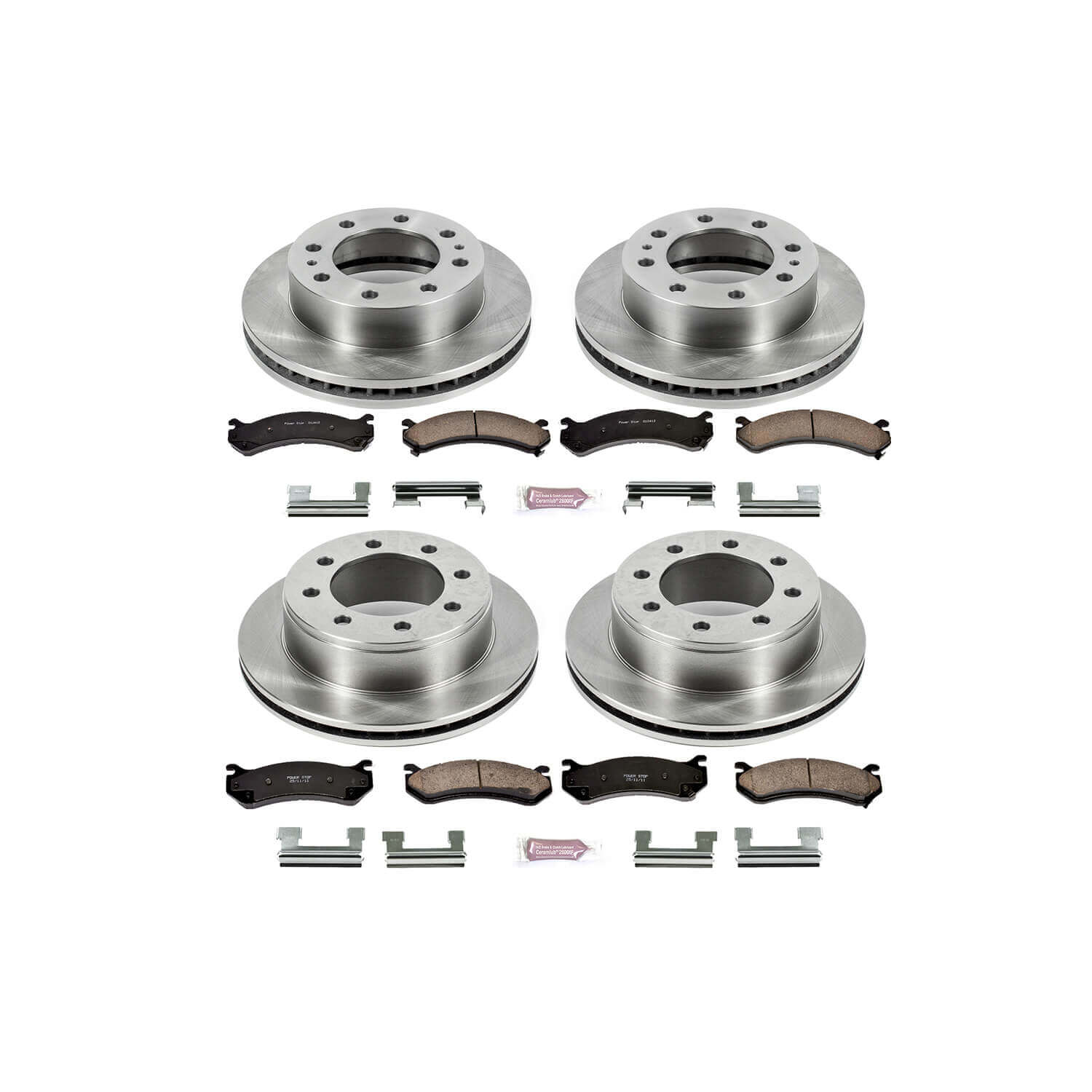 Power Stop KOE2073 Autospecialty - 1-Click Daily Driver Brake Kits (Front And Rear) for 2001-2010 Chevrolet Avalanche 2500 product image