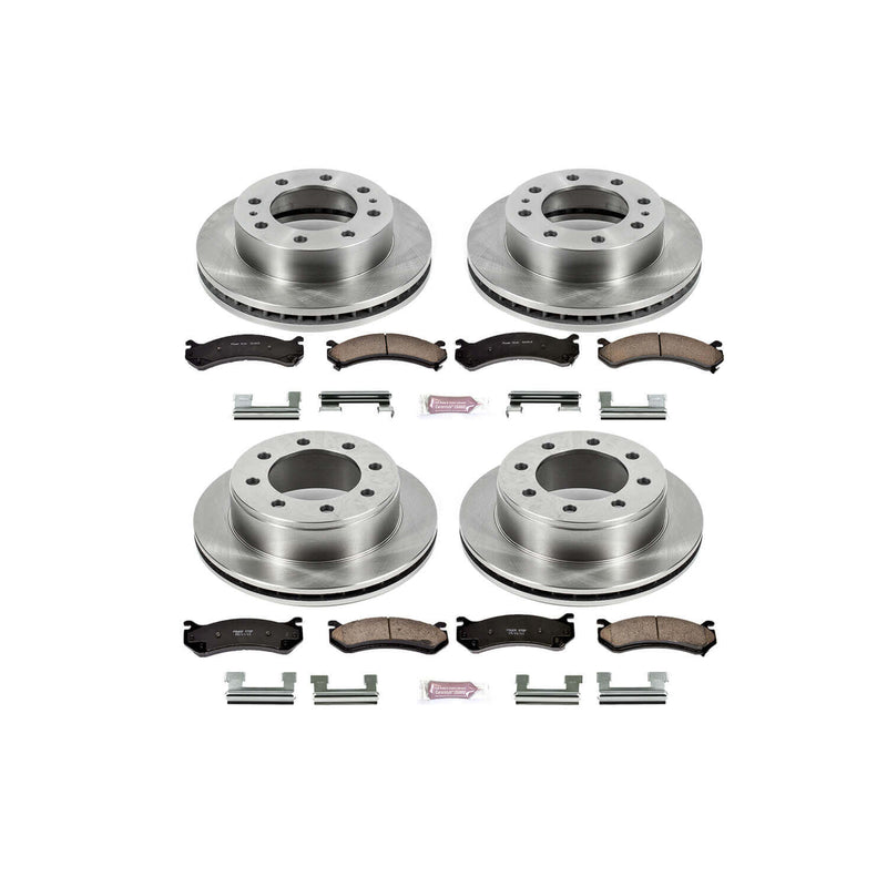 Power Stop KOE2073 Autospecialty - 1-Click Daily Driver Brake Kits (Front And Rear) for 2001-2010 Chevrolet Avalanche 2500 product image