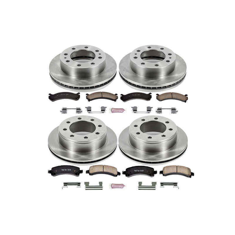 Power Stop KOE2074 Autospecialty - 1-Click Daily Driver Brake Kits (Front And Rear) for 2003-2016 Chevrolet Express 3500 product image