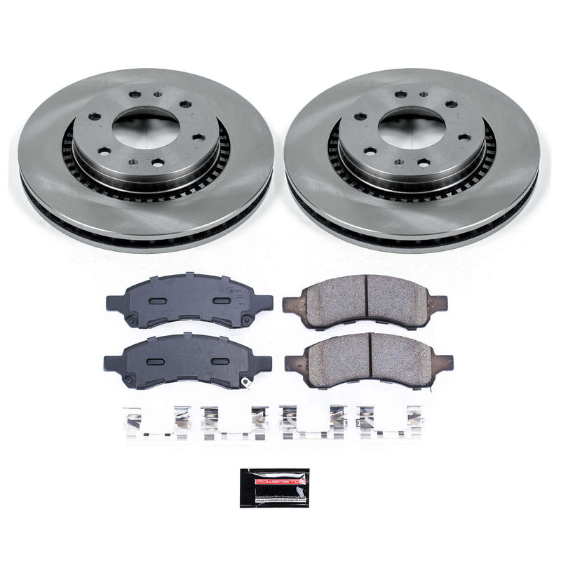 Power Stop KOE2084 Autospecialty - 1-Click Daily Driver Brake Kits (Front) for 2006-2009 Buick Rainier product image