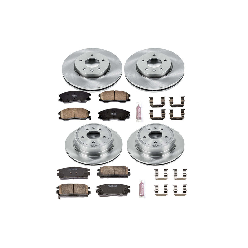 Power Stop KOE2091 Autospecialty - 1-Click Daily Driver Brake Kits (Front And Rear) for 2007-2015 Chevrolet Captiva Sport product image