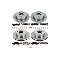 Power Stop KOE2121 Autospecialty - 1-Click Daily Driver Brake Kits (Front And Rear) for 1993-1998 Jeep Grand Cherokee product image