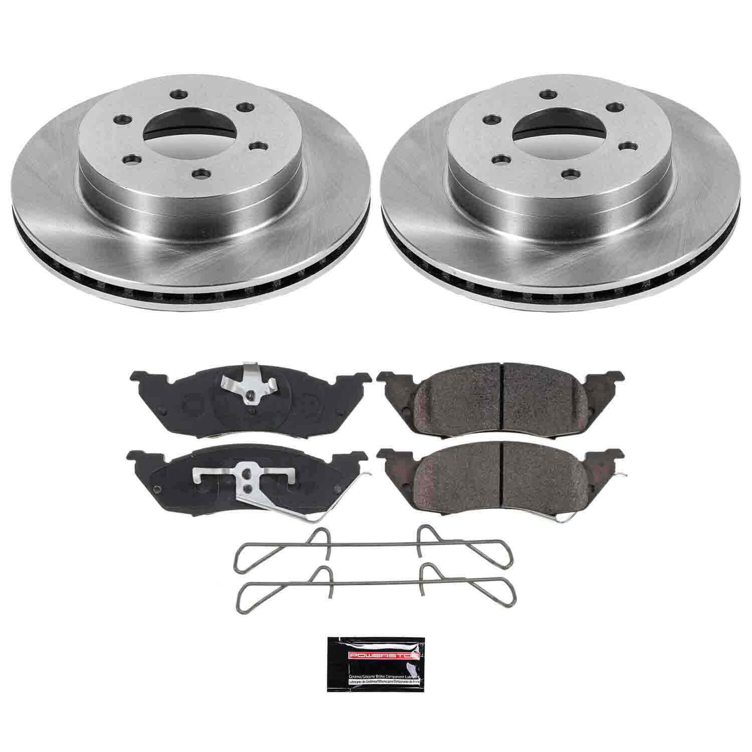 Power Stop KOE2137 Autospecialty - 1-Click Daily Driver Brake Kits (Front) for 1997-1998 Dodge Dakota product image