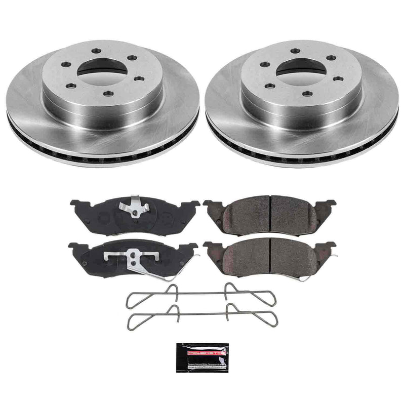 Power Stop KOE2137 Autospecialty - 1-Click Daily Driver Brake Kits (Front) for 1997-1998 Dodge Dakota product image