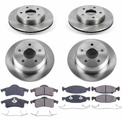 Power Stop KOE2148 Autospecialty - 1-Click Daily Driver Brake Kits (Front And Rear) for 1999-2002 Jeep Grand Cherokee product image
