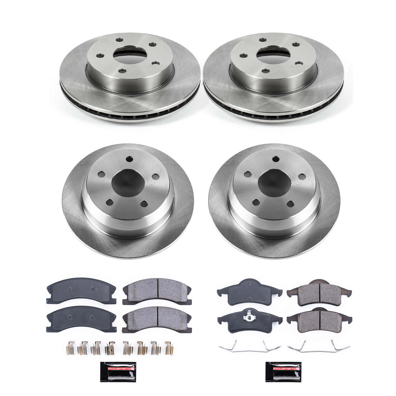 Power Stop KOE2150 Autospecialty - 1-Click Daily Driver Brake Kits (Front And Rear) for 1999-2004 Jeep Grand Cherokee product image