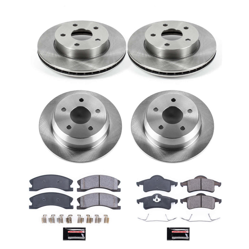 Power Stop KOE2150 Autospecialty - 1-Click Daily Driver Brake Kits (Front And Rear) for 1999-2004 Jeep Grand Cherokee product image