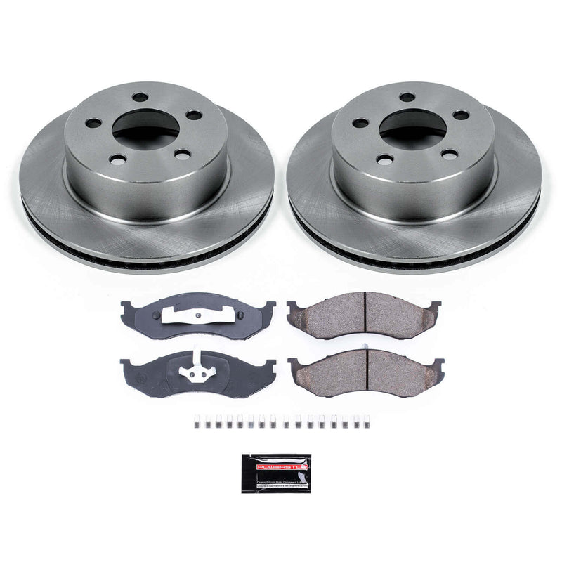 Power Stop KOE2152 Autospecialty - 1-Click Daily Driver Brake Kits (Front) for 1999-2006 Jeep Cherokee product image