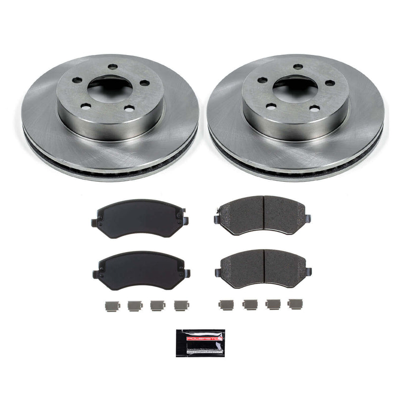 Power Stop KOE2160 Autospecialty - 1-Click Daily Driver Brake Kits (Front) for 2002-2007 Jeep Liberty product image