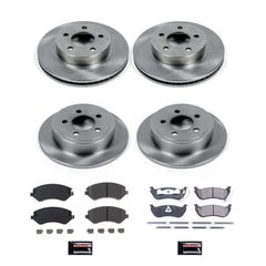 Power Stop KOE2162 Autospecialty - 1-Click Daily Driver Brake Kits (Front And Rear) for 2003-2007 Jeep Liberty product image