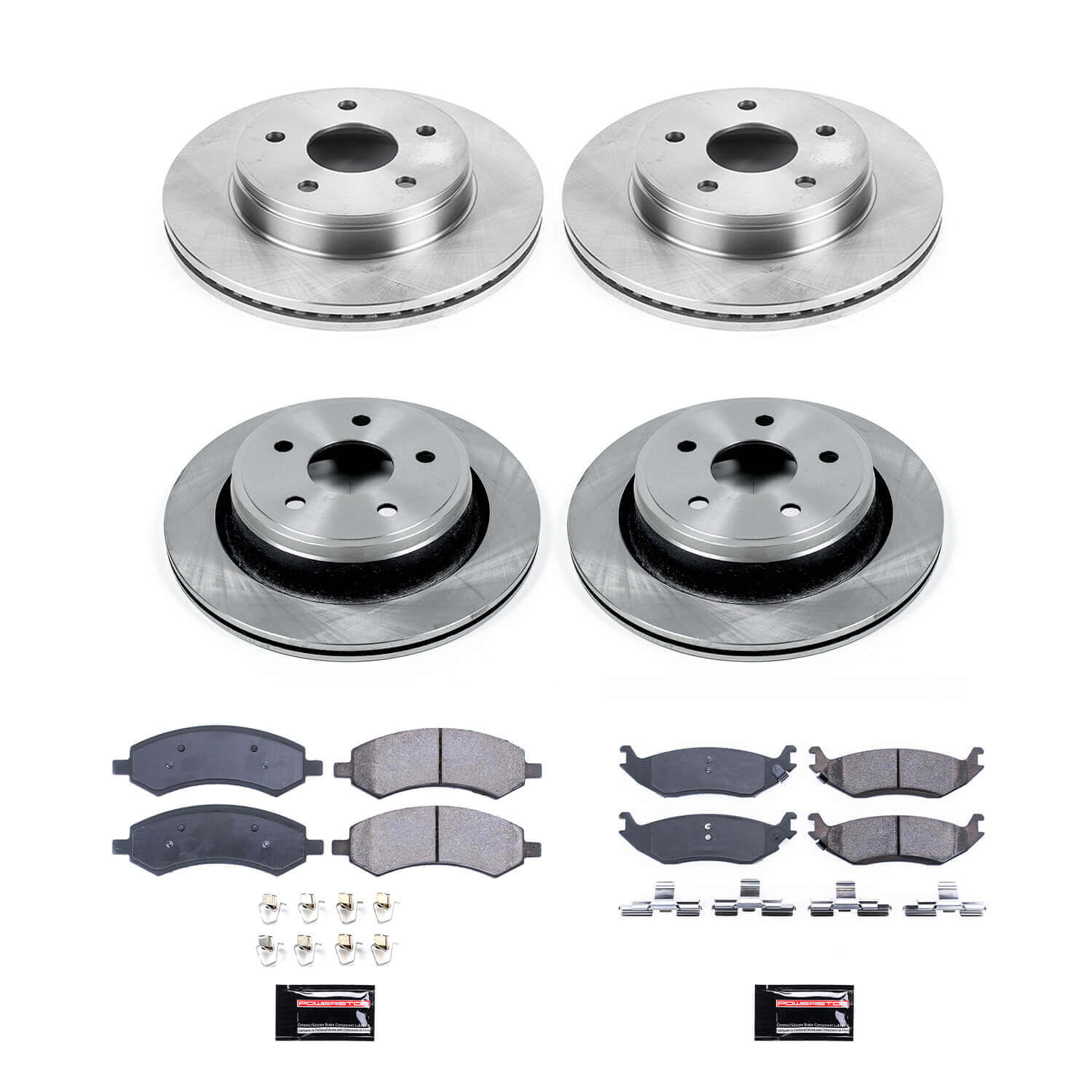 Power Stop KOE2164 Autospecialty - 1-Click Daily Driver Brake Kits (Front And Rear) for 2006-2024 Chrysler Aspen product image