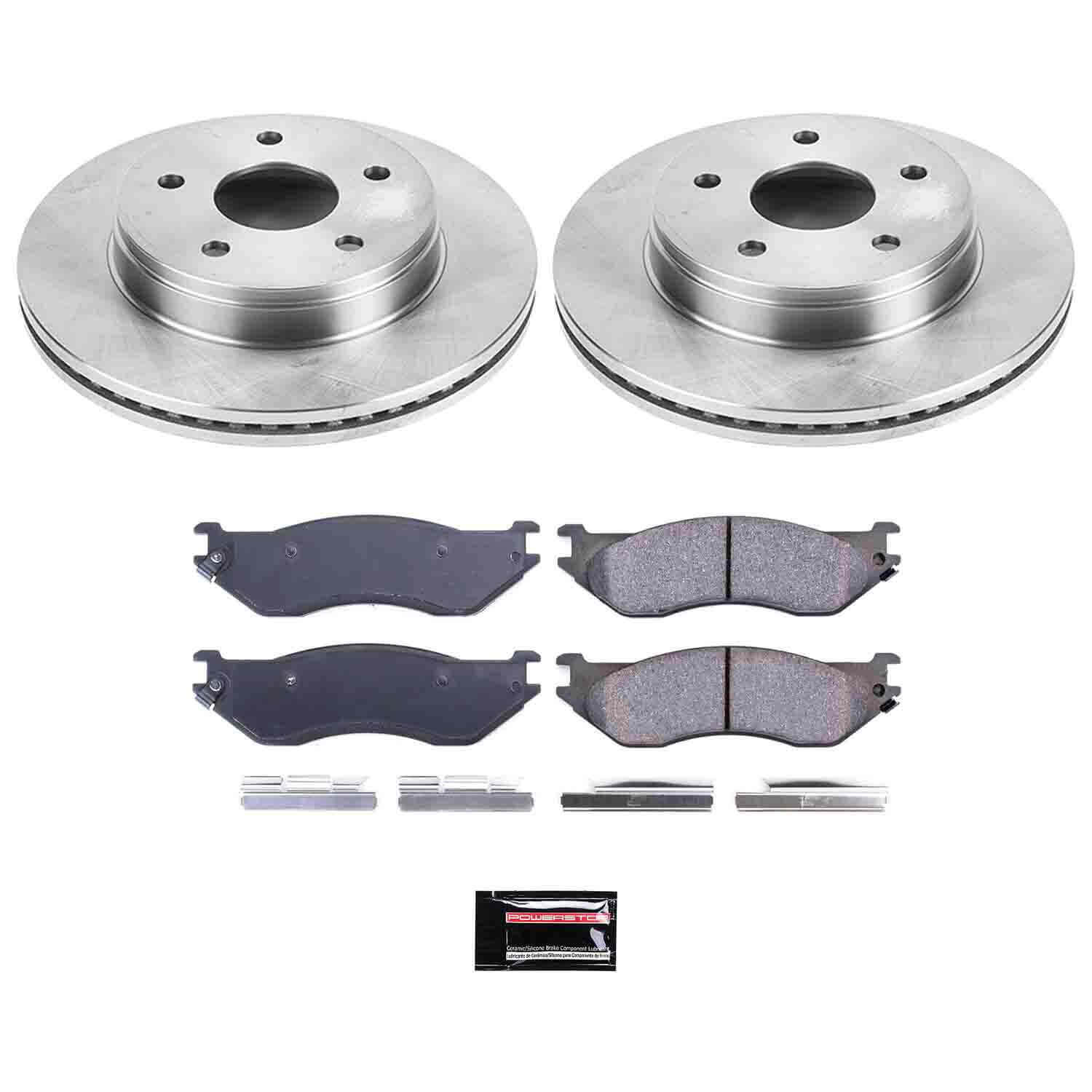 Power Stop KOE2165 Autospecialty - 1-Click Daily Driver Brake Kits (Front) for 2002-2006 Dodge Durango product image