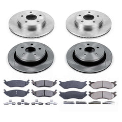 Power Stop KOE2168 Autospecialty - 1-Click Daily Driver Brake Kits (Front And Rear) for 2003-2005 Dodge Ram 1500 product image