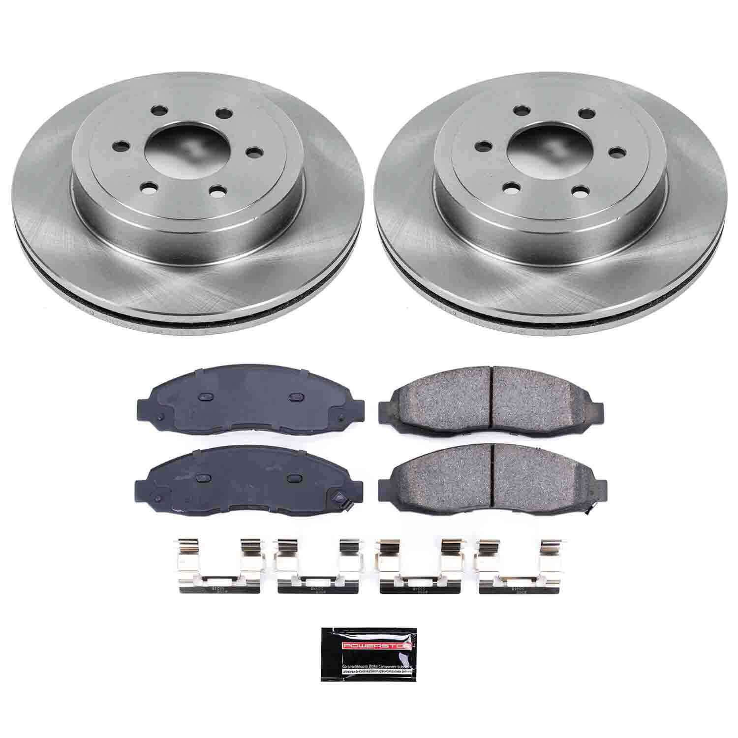 Power Stop KOE2187 Autospecialty - 1-Click Daily Driver Brake Kits (Front) for 2003-2004 Dodge Dakota product image