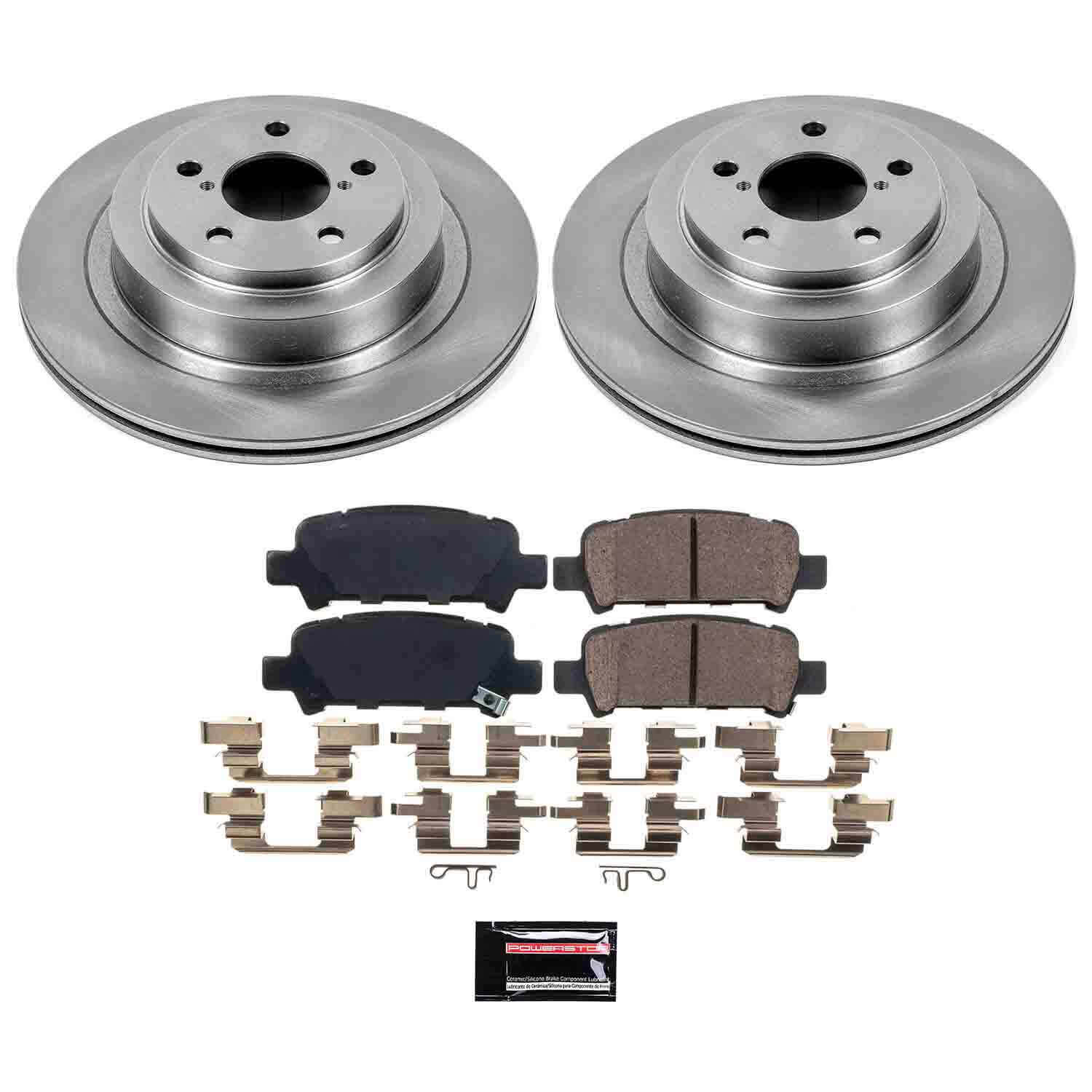 Power Stop KOE219 Autospecialty - 1-Click Daily Driver Brake Kits (Rear) for 2005-2009 Subaru Legacy product image