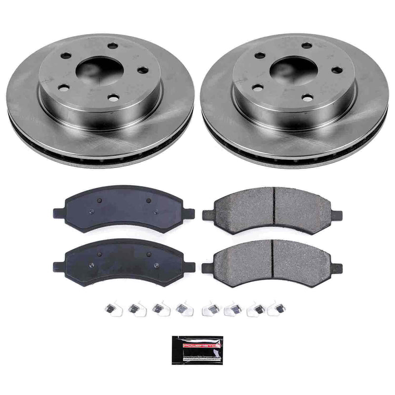 Power Stop KOE2193 Autospecialty - 1-Click Daily Driver Brake Kits (Front) for 2005-2011 Dodge Dakota product image