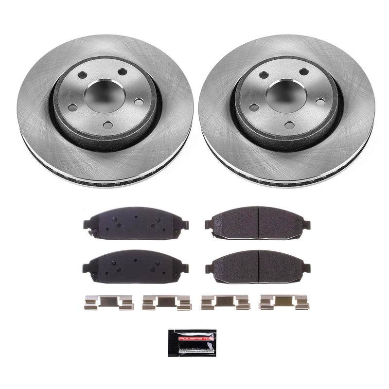 Power Stop KOE2219 Autospecialty - 1-Click Daily Driver Brake Kits (Front) for 2005-2010 Jeep Commander product image