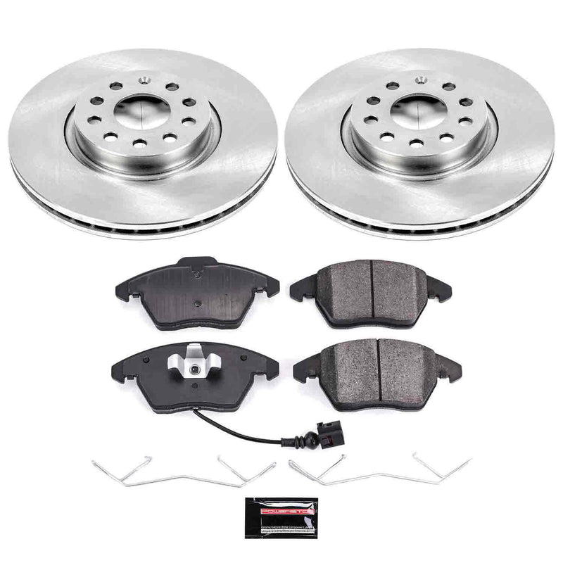 Power Stop KOE2259 Autospecialty - 1-Click Daily Driver Brake Kits (Front) for 2006-2018 Audi A3 product image