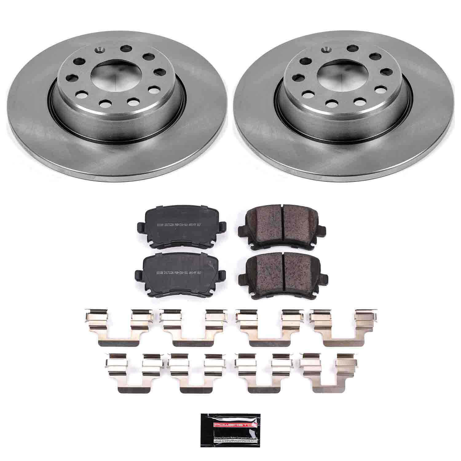 Power Stop KOE2261 Autospecialty - 1-Click Daily Driver Brake Kits (Rear) for 2006-2010 Audi A3 product image