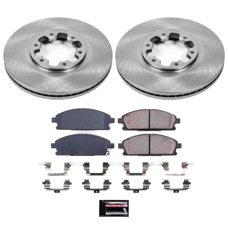 Power Stop KOE2279 Autospecialty - 1-Click Daily Driver Brake Kits (Front) for 1997-2004 Infiniti QX4 product image