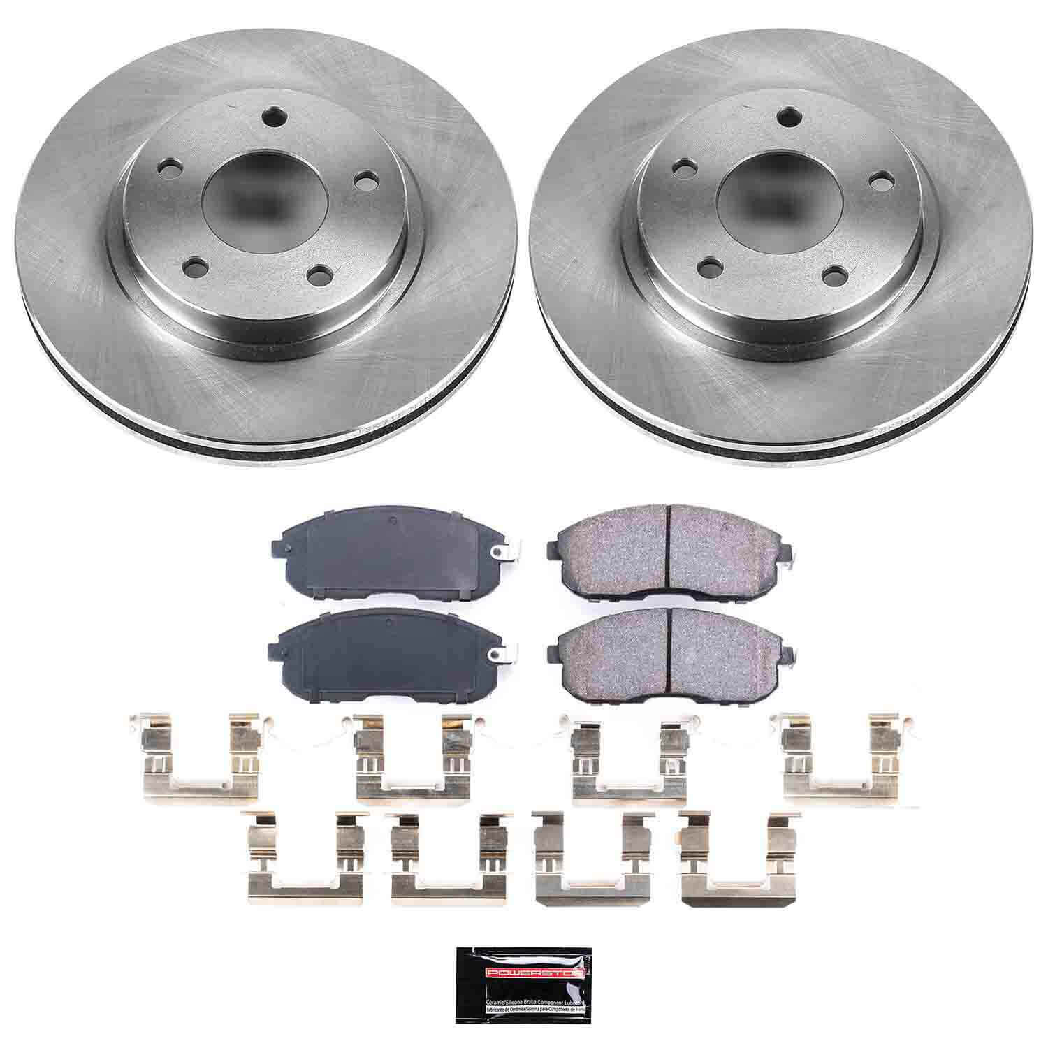 Power Stop KOE2280 Autospecialty - 1-Click Daily Driver Brake Kits (Front) for 2000-2001 Infiniti I30 product image