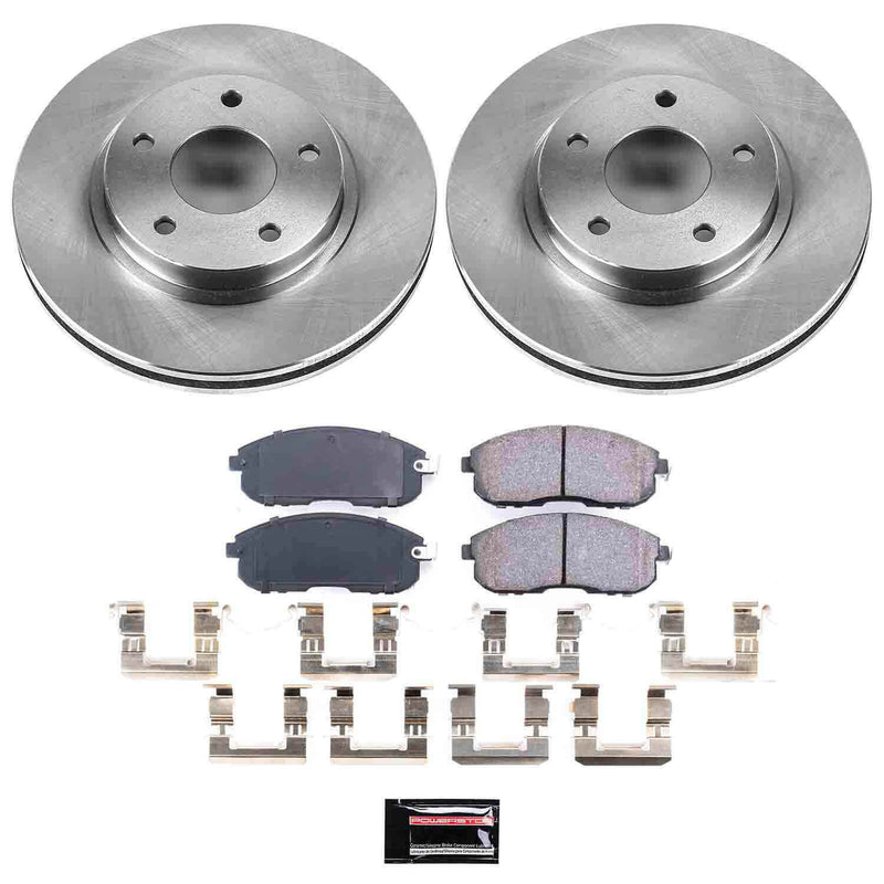 Power Stop KOE2280 Autospecialty - 1-Click Daily Driver Brake Kits (Front) for 2000-2001 Infiniti I30 product image