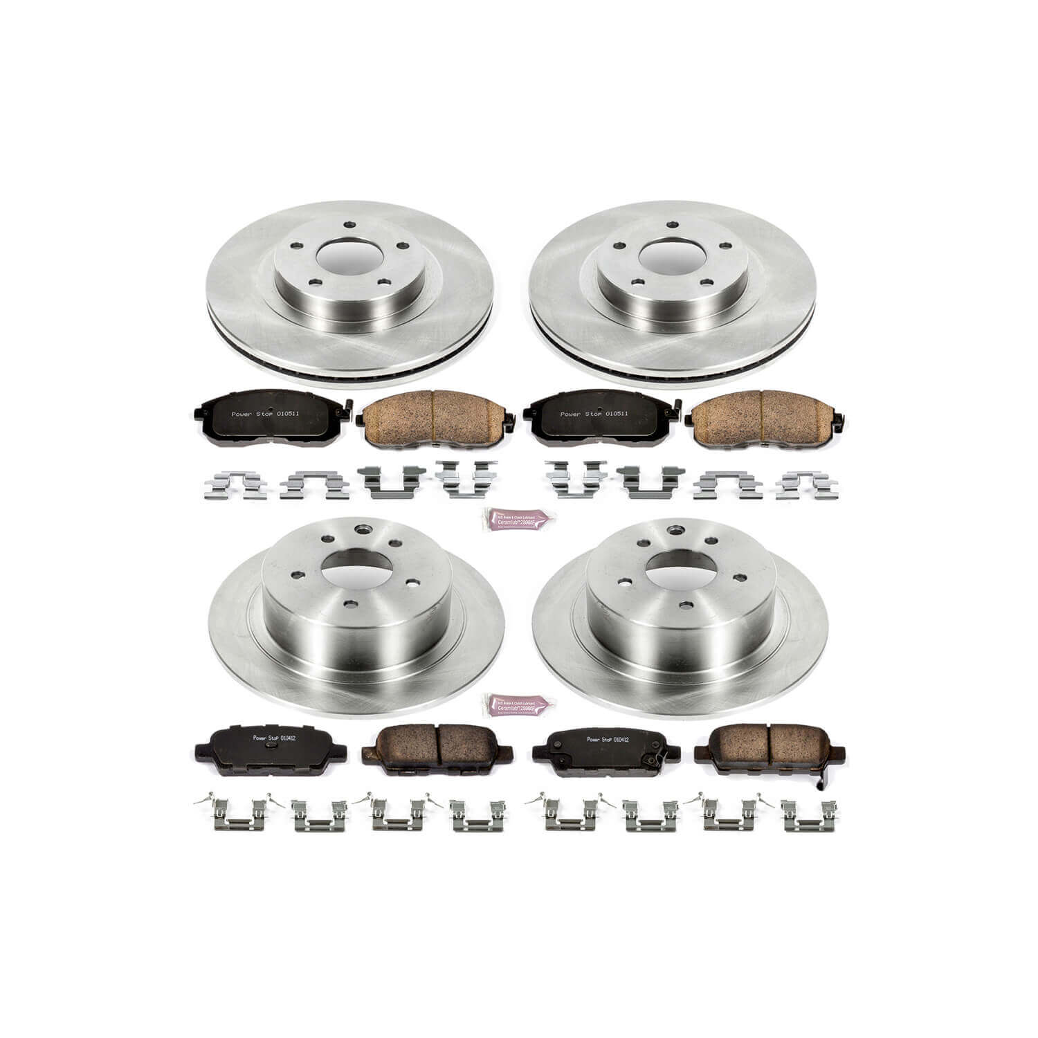 Power Stop KOE2283 Autospecialty - 1-Click Daily Driver Brake Kits (Front And Rear) for 2002-2006 Nissan Altima product image