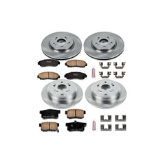 Power Stop KOE229 Autospecialty - 1-Click Daily Driver Brake Kits (Front And Rear) for 2007-2012 Acura RDX product image