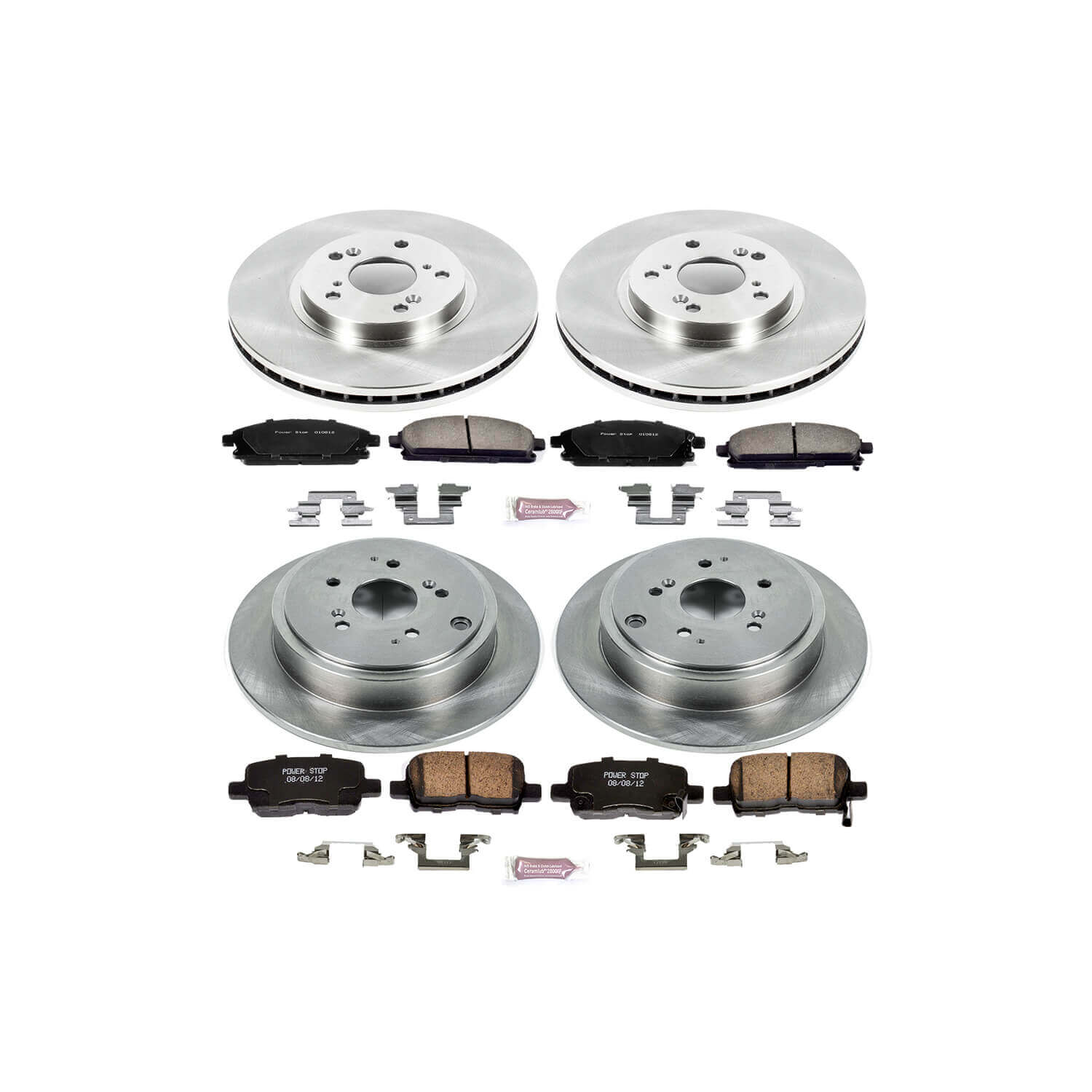 Power Stop KOE2291 Autospecialty - 1-Click Daily Driver Brake Kits (Front And Rear) for 2003-2006 Acura MDX product image