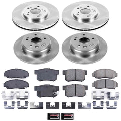 Power Stop KOE2295 Autospecialty - 1-Click Daily Driver Brake Kits (Front And Rear) for 1999-2003 Acura Tl product image