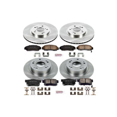 Power Stop KOE2297 Autospecialty - 1-Click Daily Driver Brake Kits (Front And Rear) for 2003-2008 Acura Tsx product image