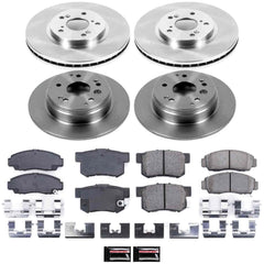Power Stop KOE2298 Autospecialty - 1-Click Daily Driver Brake Kits (Front And Rear) for 2004-2008 Acura Tl product image