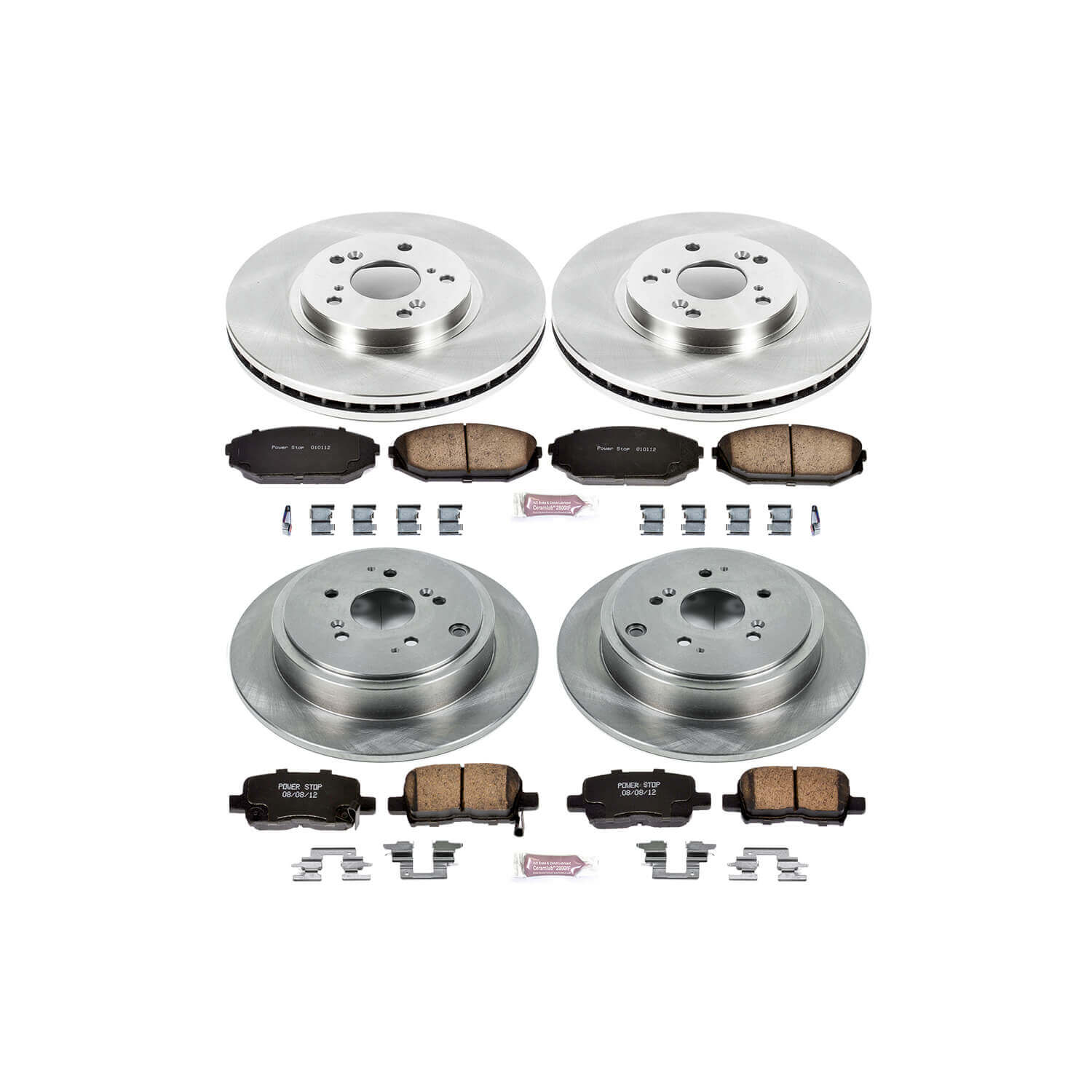 Power Stop KOE2300 Autospecialty - 1-Click Daily Driver Brake Kits (Front And Rear) for 2001-2002 Acura MDX product image