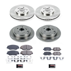 Power Stop KOE2303 Autospecialty - 1-Click Daily Driver Brake Kits (Front And Rear) for 2003-2008 Honda Pilot product image
