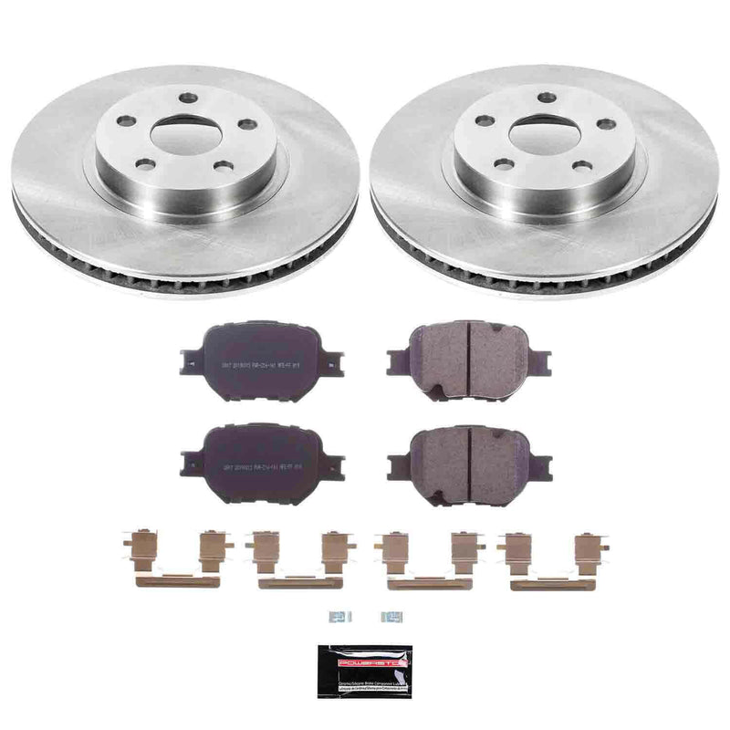 Power Stop KOE2313 Autospecialty - 1-Click Daily Driver Brake Kits (Front) for 2000-2010 Scion Tc product image