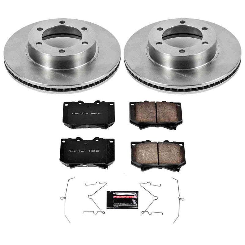 Power Stop KOE2323 Autospecialty - 1-Click Daily Driver Brake Kits (Front) for 2000-2002 Toyota Sequoia product image