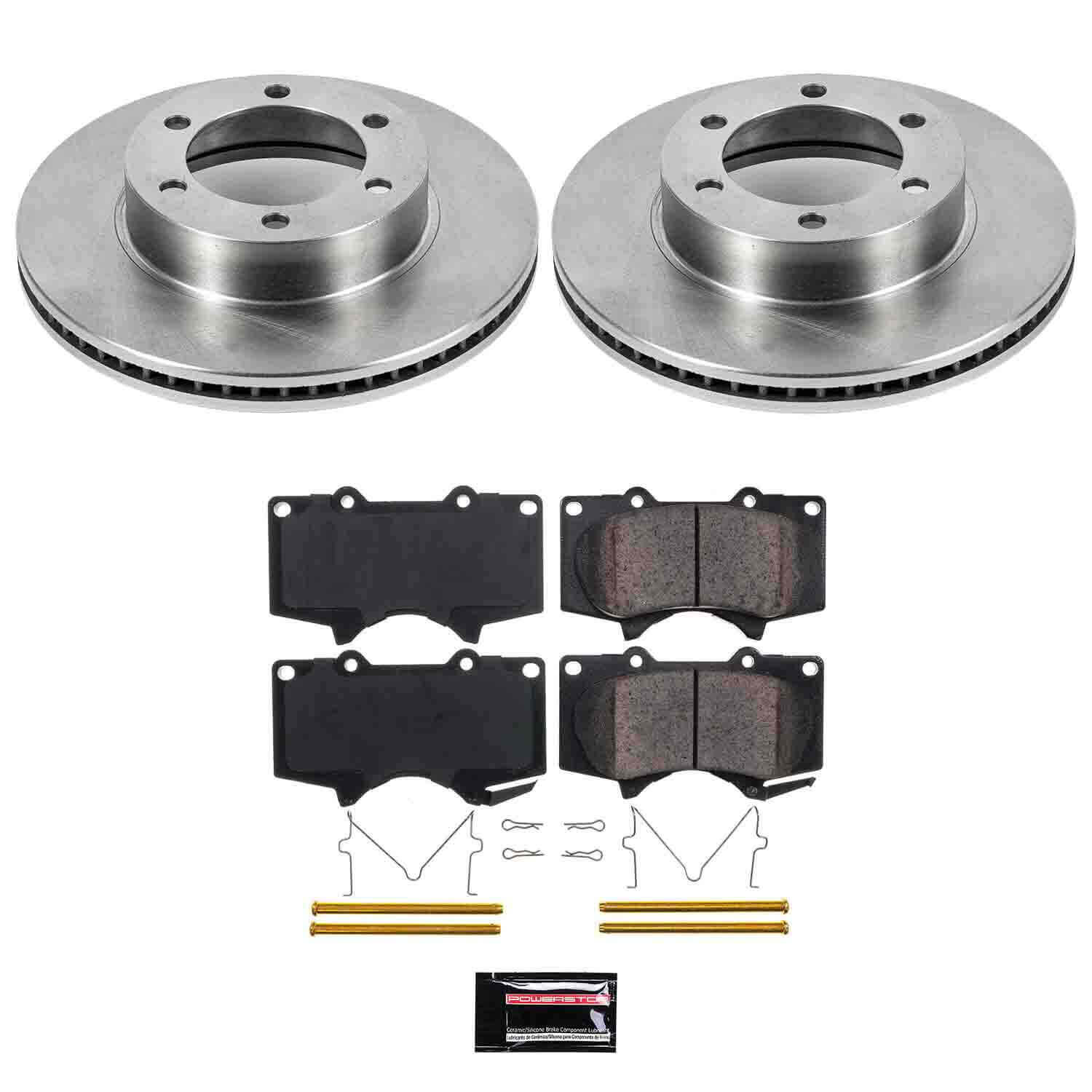 Power Stop KOE2324 Autospecialty - 1-Click Daily Driver Brake Kits (Front) for 2000-2007 Toyota Sequoia product image