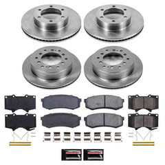 Power Stop KOE2325 Autospecialty - 1-Click Daily Driver Brake Kits (Front And Rear) for 2001-2007 Toyota Sequoia product image