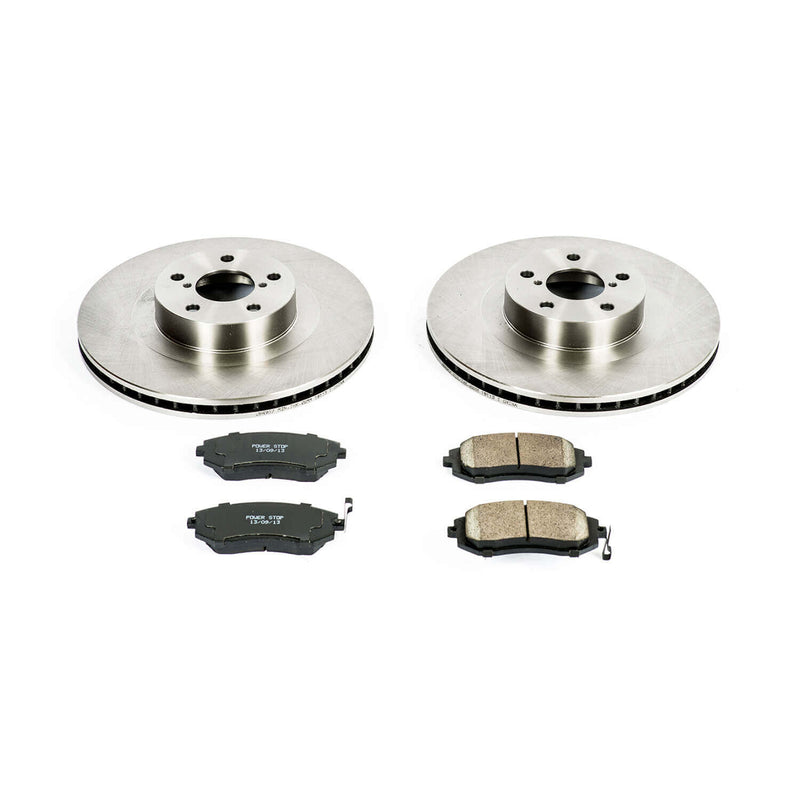 Power Stop KOE2373 Autospecialty - 1-Click Daily Driver Brake Kits (Front) for 2002-2008 Saab 9-2X product image