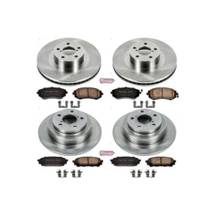 Power Stop KOE2376 Autospecialty - 1-Click Daily Driver Brake Kits (Front And Rear) for 2003-2008 Saab 9-2X product image